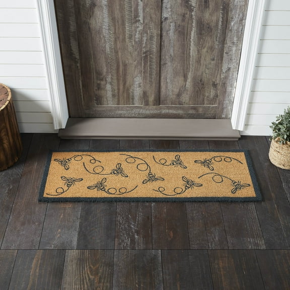 VHC Brands Buzzy Bees Coir Rug Rect 17x48