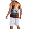 thumbnail image 2 of Xecao Oil Painting Colorful Hamster print basketball shirt for both men and women, a unisex basketball jersey perfect for theme parties-Small, 2 of 6