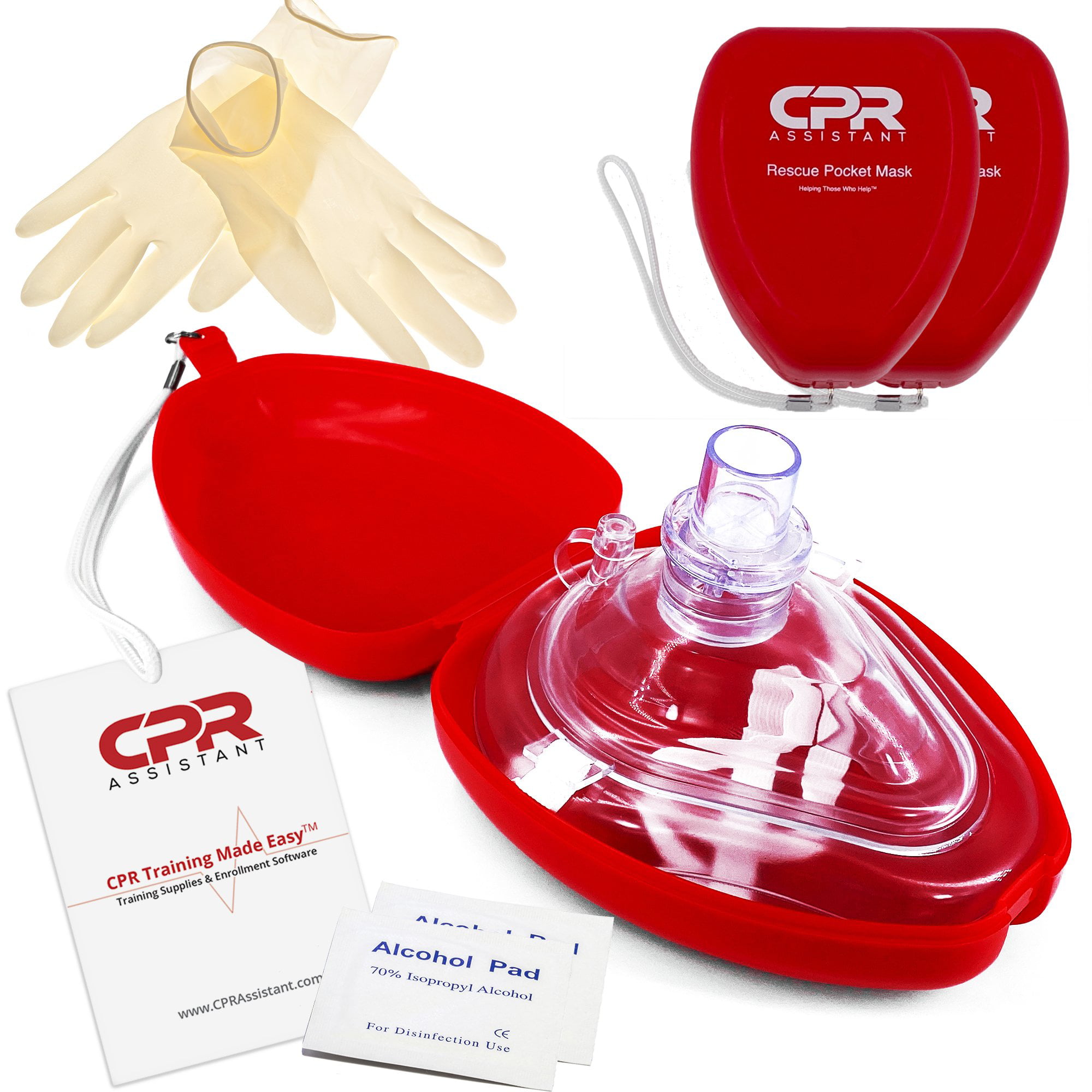 CPR Rescue Mask, Pocket Resuscitator with One Way Valve, Scissors, Tou –  ASA TECHMED