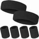 thumbnail image 1 of Juego de bandas para el sudor, 2 diademas y 4 muñequeras de nailon para entrenamiento, absorbentes, antideslizantes, elásticas para la cabeza y las muñecas, 1 of 9