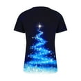 thumbnail image 5 of Women Short Sleeve Thin section Christmas gift Durable Loose Fitting Leisure Chiffon Fashion Sexy Lining Navy Trendy Short Sleeve Size 2XL, 5 of 6