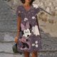 thumbnail image 4 of Nuevos vestidos cortos sexis de verano para fiesta para mujer, vestido con cuello en V y estampado de Mickey Mouse de Disney, vestido hasta la rodilla de manga corta XS-5XL para mujer, 4 of 4