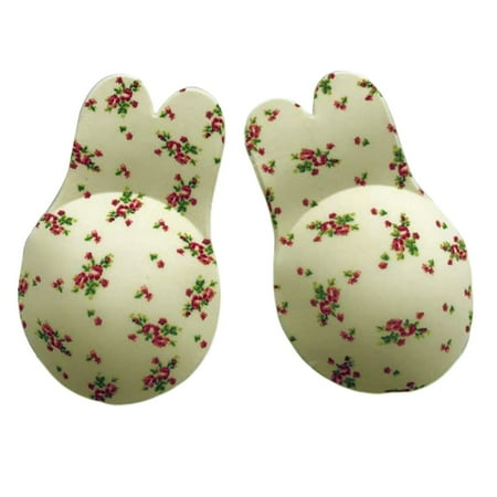 

2Pcs/Pair Women Cute Rabbit Ear Invisible Bra Lifting Chest Stickers Breathable