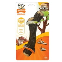 Nylabone Strong Chew Real Wood Stick Dog Toy Hickory Smoked Beef X-Large (1 Count)