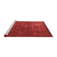 thumbnail image 2 of Ahgly Company Machine Washable Indoor Square Oriental Red Modern Area Rugs, 5' Square, 2 of 4