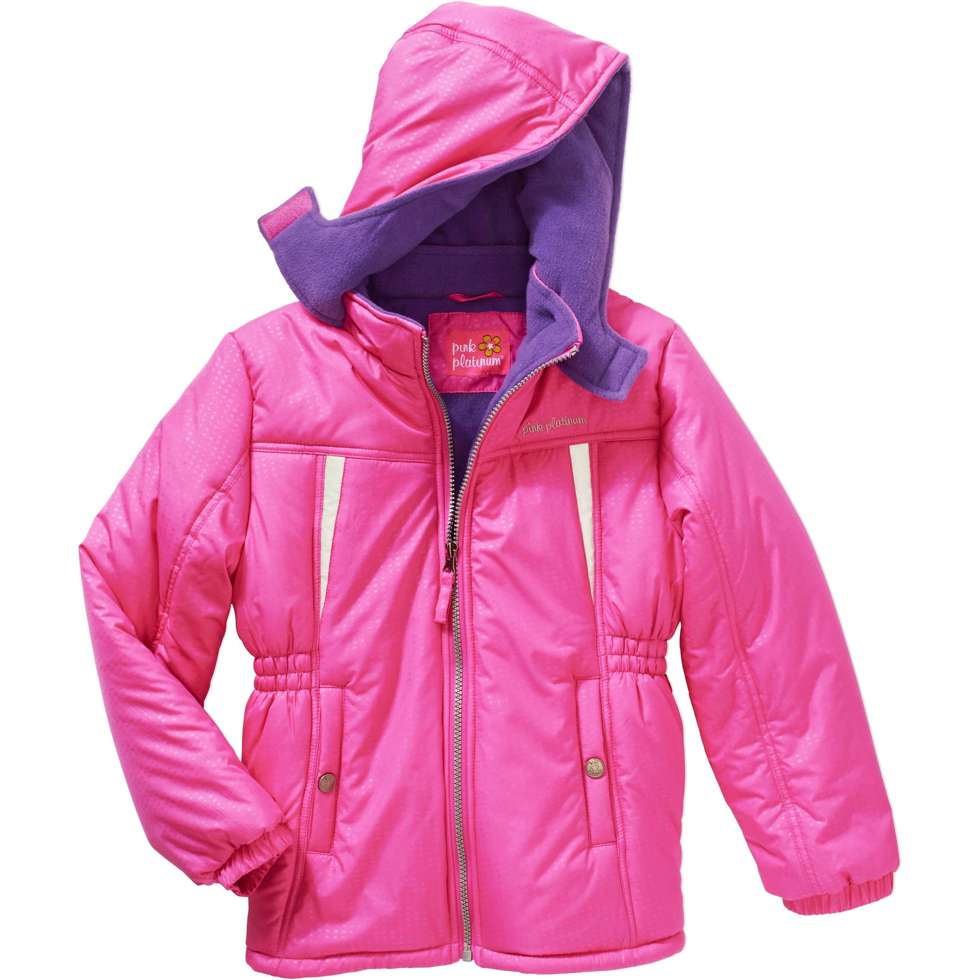 Girls' Stamp Print Active Jacket with Pockets