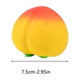 thumbnail image 3 of STPToys 2Pcs Yellow Peach Slow Rebound Stress Relief Balls, Soft Fruit Sensory Decompression Gadgets for Office Desktop Decoration, Perfect Party Favors, 3 of 9