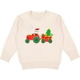 thumbnail image 2 of Inktastic Santa on Christmas Tractor Toddler Sweatshirt, 2 of 4