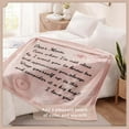 thumbnail image 4 of Geniospin Throw Blanket for Mom Birthday Gifts from Daughter Son, Dear Mom Blanket for Christmas, Super Soft Flannel Throw Blanket for Couch Bed Sofa, Warm and Cozy, 4 of 7