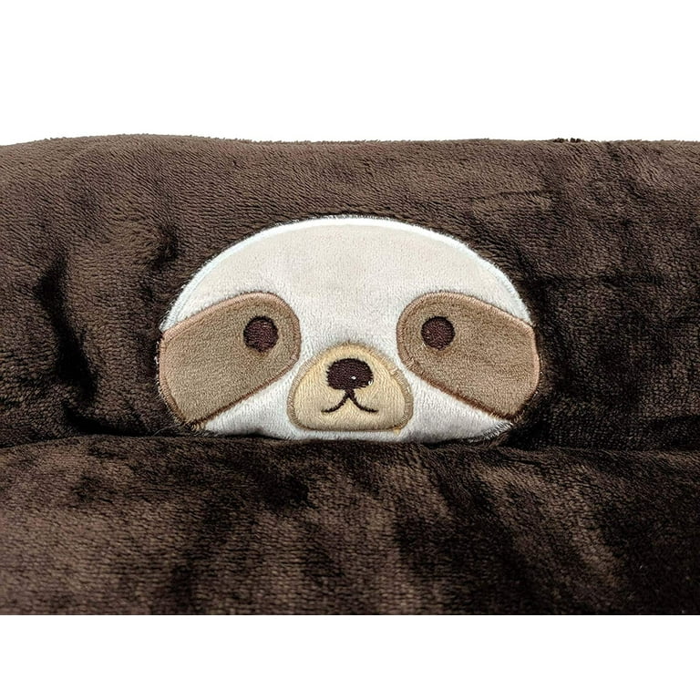 Bandit The Sloth Brown Pet Bed for Cats and Small Dogs Cute