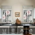 thumbnail image 4 of Kitchen Curtains and Valance Set 36 Inch Tier Pioneer Colorful Floral 3 Pieces Set Dining Room Small Curtain Drapes Cafe Curtains Valance for Home Decor Rod Pocket, 4 of 6