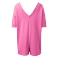 thumbnail image 4 of Women Summer Oversized Tee Romper Backless Loose Polyester Beach Casual, 4 of 5