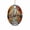 Buffalo New York, variant on Tampa Florida Oval Ceramic Ornament, Travel Souvenir Keepsake