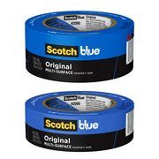ScotchBlue Original Multi-Surface Painters Tape, 2 Rolls Bundle, Includes 1.88 inches x 60 yards, and 1.41 inches x 60 yards