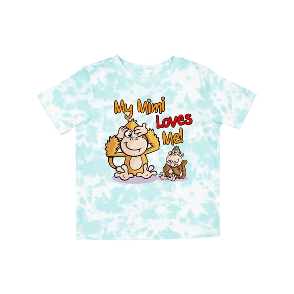 Inktastic My Mimi Loves Me Monkey Boys or Girls Toddler T-Shirt