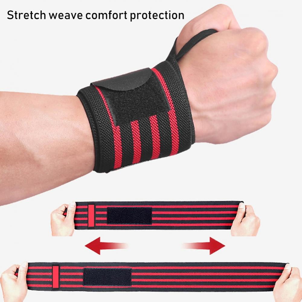 STRETCHY WRAPS FOR GYM TRAINING WEIGHTLIFTING BODYBUILDING POWERLIFTING 18" 