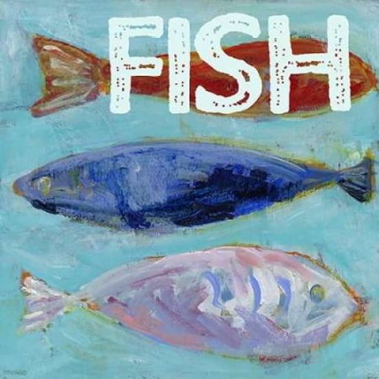 Boys Nautical Boats Fish Canvas Art - Pamela J Wingard(24X24)