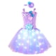 thumbnail image 1 of Vestido de gasa de sirena con falda ligera y estrellas de mar, vestido infantil, vestido de princesa, 1 of 6