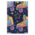 thumbnail image 4 of Retro Rollers Skates Stars Black Out Curtains 84 Inch Length for Bedroom Living Room Windows 2 Panels Set, 4 of 6