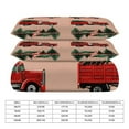 Duvet Cover Queen Size Christmas Train Cedar Tree 3 Pcs Duvet Cover Set