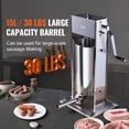 thumbnail image 4 of VEVOR Garniture Manuelle pour Saucisses 15 L Machine à Saucisses Verticale Acier Inoxydable 304, 4 of 9