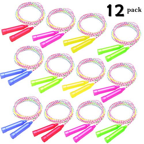 Ctrlzs 12Pack Jump Rope Set75Ft Of Colorful Outdoor Jump Ropes Game