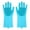 Blue, variant on Silicone Dishwashing Gloves Reusable Cleaning Gloves
