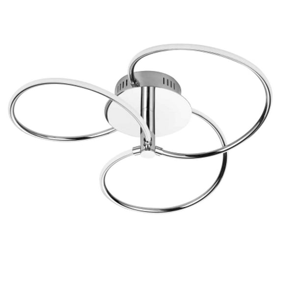 Dainolite 24W LED Semi Flush Polished Chrome