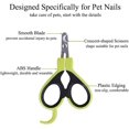 thumbnail image 4 of Cortauñas verdes para mascotas, cortaúñas para conejos, cachorros, gatitos, gatos, conejillos de Indias, cachorros y gatos, afilados, seguros y resistentes a los arañazos ER, 4 of 5
