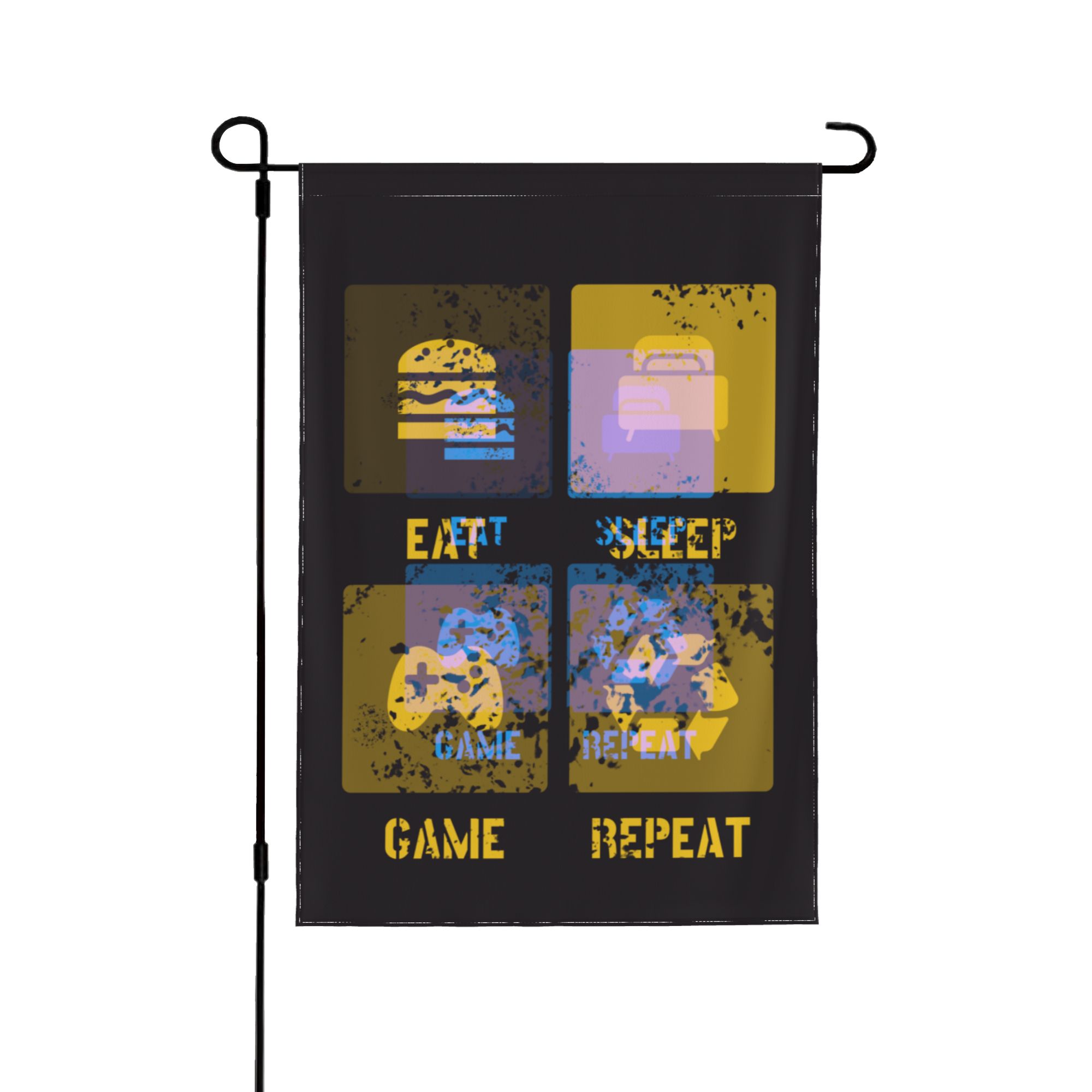 XMXY Game Icons Yellow Garden Flags Double Sided,Farmhouse Holiday Yard