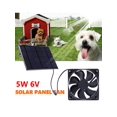 CHAXIN 5W 6V Solar Panel with Exhaust Fan Waterproof Solar Panel
