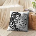 thumbnail image 3 of LALILO Throw Pillow Covers Two Characters Day And Night Union Symbol Moon Cushion Cover 18" x 18", 2 Pack, 3 of 6