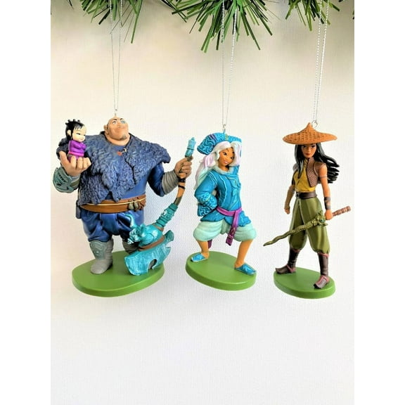 Summer Sale ! Disney Raya And The last Dragon Christmas Ornament set of 3 New