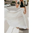 thumbnail image 5 of Jupe Longue Plissée Évasée en Chiffon Taille Haute pour Femmes, 5 of 5