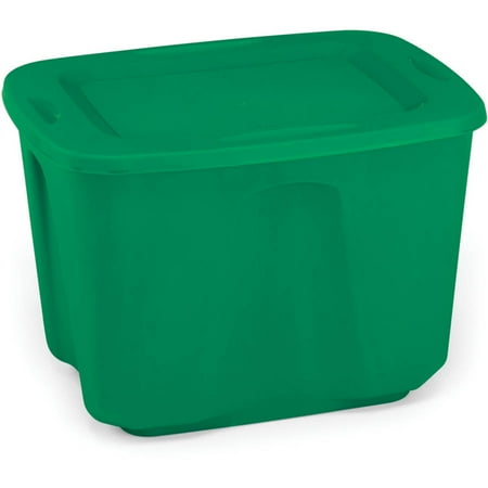 - Homz 18 Gallon Green Holiday Storage Tote, Set of 8