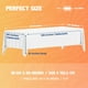 thumbnail image 2 of Mantel blanco WEALUXE de 60 x 126 pulgadas para mesa rectangular de 8 pies, paquete de 2, 2 of 7