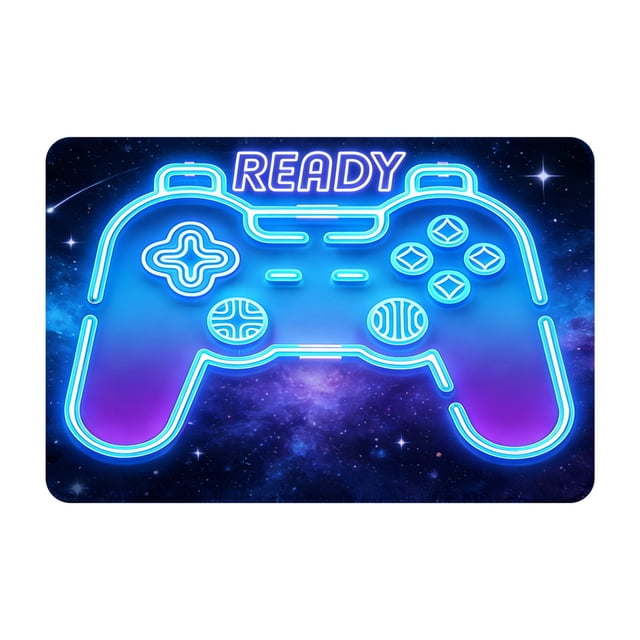 Gaming Controller Area Rug – Floor Mat With Game Controller Design Soft Stain Carpet For Bedroom Game Room And Home For and Streamers Blanket Covers Twin Waited Blanket Cover Heating Blanket for Bed