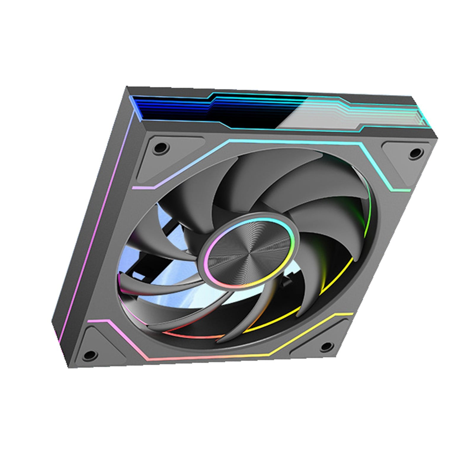 ARGB Infinitys Mirroring 120mm Computer Case Fan, High Performances Cooling PWM Adjustable Speed 600 1800RPM