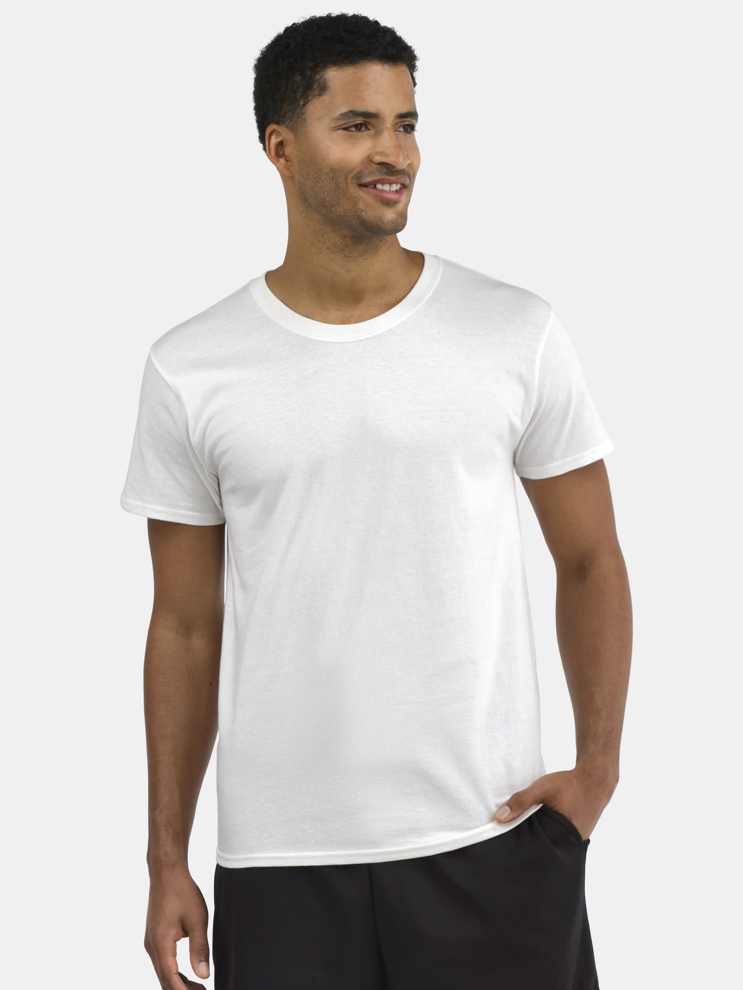 Athletic Works Men's and Big Men's Cotton Active Tee, 4-Pack, Sizes XS-5XL