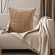 thumbnail image 5 of Funda de almohada plisada de terciopelo, funda de cojín para sofá, material suave, diseño elegante, para sala de estar, almohada decorativa, tela duradera, decoración del hogar, asientos de, 5 of 9