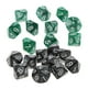 thumbnail image 1 of de Dados Poliédricos D de 2 Piezas, Dado Caras para , , Juguete Verde y negro, 1 of 8