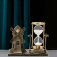 thumbnail image 5 of Vintage Hourglass Decor under $5! Kadlawus Vintage Hourglass Windmill Decor, Metal Tabletop Ornament with Rotating Timer, Desktop Shelf Mantel Decoration, Nostalgic Home Office Centerpiece, 5 of 8