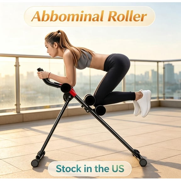 Sioweci Ab Machine Ab Workout Equipment Adjustable Ab Trainer at Home Gym for Stomach Workout Ab Workout Foldable Core Strength Training Equipment Home Gym System