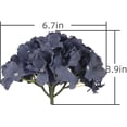 thumbnail image 6 of TETOU 10Pcs Silk Hydrangea Heads, Artificial Flowers Heads Fake Flower with Stems for Home Wedding Family Party Decoration - Dusty Blue, 6 of 6