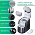 thumbnail image 2 of Kismile Counter top Ice Maker Machine with Self-cleaning, 26LBS/24H Compact Automatic Ice Maker,9 Cubes Ready in 6-8 Minutes,Portable Ice Cube Maker, Perfect for Home/Kitchen/Office/Bar (Black), 2 of 3