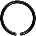 thumbnail image 1 of Body Candy 20G Black PVD Grade 23 Titanium Lip Cartilage Daith Tragus Nose Ring Round End Bendable Hoop Ring 7mm, 1 of 3