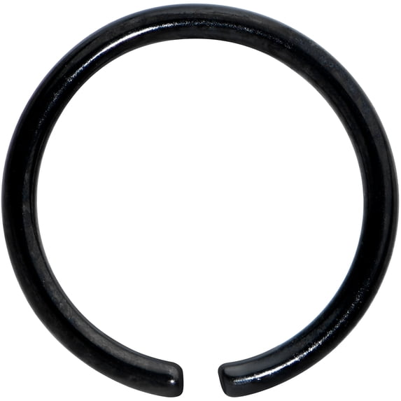 Body Candy 20G Black PVD Grade 23 Titanium Lip Cartilage Daith Tragus Nose Ring Round End Bendable Hoop Ring 7mm