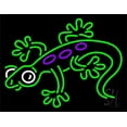 thumbnail image 1 of Lizard 2 LED Neon Sign 15" Tall x 19" Wide - inches Black Square Cut Acrylic Backing, with Dimmer - Premium built indoor Sign for Club, Home décor, Event, Workshop, Storefront., 1 of 7
