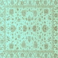 thumbnail image 1 of Ahgly Company Indoor Square Oriental Light Blue Traditional Area Rugs, 8' Square, 1 of 4