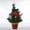 Red, variant on 12IN Christmas Miniature Tree Plant Ornament Christmas Artificial Glossy Poinsettias Christmas Ball Desktop Christmas Tree Indoor Garden Decorations With Flowerpot Red